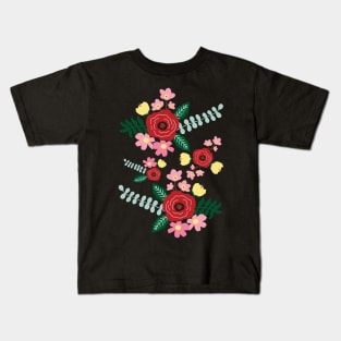 Aromatic rose floral garden Kids T-Shirt